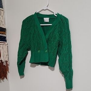 Lush Emerald Green Women's Cardigan